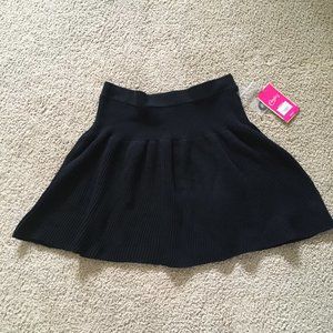 Candie's Black Flare Sweater Skirt M NEW
